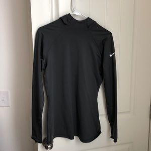 Large black womens nike pro hoodie
